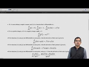 mod01lec07 - Differentiation rules for a complex function