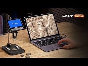 Elikliv 1000x Coin Microscope Review – Stunning Clarity, PC View & 8 LED Lights!