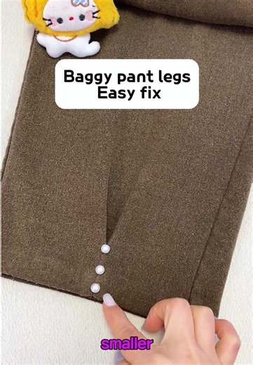 Easy Hack to Resize Baggy Pants Using Sewing Techniques