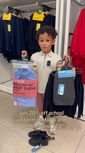 159K views · 1.4K reactions | Nailing the school uniform assignment ✅ Get 20% off all their new-term essentials – including school shoes, underwear, socks and tights – in store until 6 August @shanie_ryan We've brought back online shopping! You can now shop a selection of styles on our website and app, with a wider range available in stores. | Marks and Spencer | Facebook