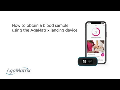 Agamatrix WaveSense JAZZ WIRELESS meter - How to obtain a blood sample using the lancing device