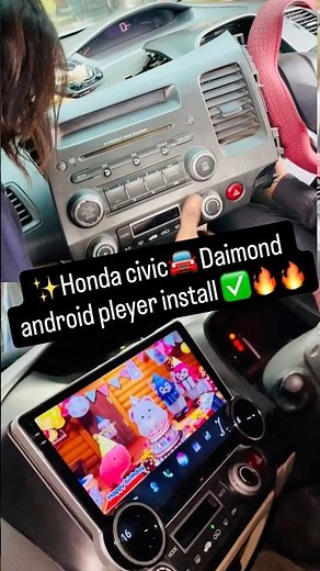 Honda Civic Diamond Android Player Installation | Full Dashboard Upgrade 🔥
