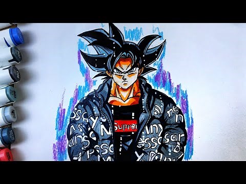 How to Draw Drip Goku UI | Easy Drawing Tutorial [ Dragonball ]