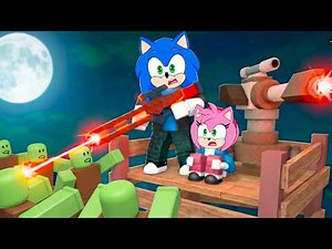 Sonic and Amy play SURVIVE ZOMBIE ARENA