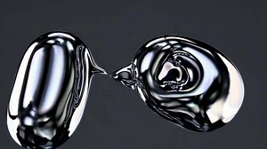 Download Metallic Liquid Motion Footage Showcasing Fluid Dynamics and Reflection for free
