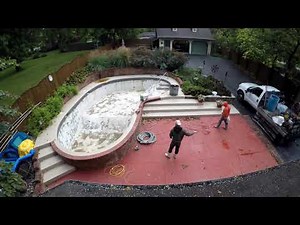 Pebble Tec resurfacing of Pool preceeded by waterproofing and tiling