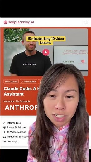 Learn how to code with AI, using Claude Clode, in this FREE course by Deeplearning.AI + Anthropic. H