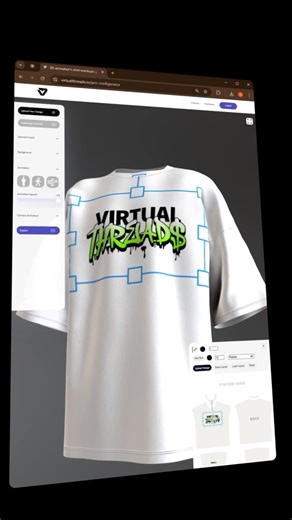 Website → virtualthreads.io on Instagram: "Cooking up some 3D mockups 🔥 Looking to start a brand or business? Interested in visualising your graphics in 3D? With virtualthreads.io you can generate 3D animated mockups in seconds. Try it for free here: virtualthreads.io #streetwear #clothingbrand"