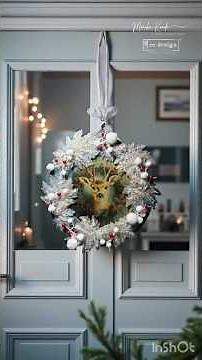 Magical DIY Holiday Wall Decor | Frosty Leaves & Decoupage Christmas Craft By Redesign!