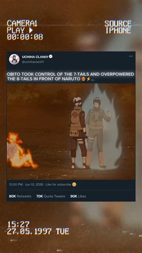 OBITO TOOK CONTROL OF THE 7-TAILS AND OVERPOWERED THE 8-TAILS IN FRONT OF NARUTO