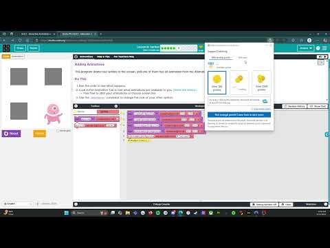Code.org - CS Discoveries - Unit 3: Interactive Animations & Games: Lesson 8: Level 6