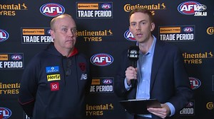 "Claz has never been offered for trade and he'll be playing for Melbourne." List manager Tim Lamb speaks to Cal Twomey on Continental Tyres Trade Radio: afl.com.au/news/1239392 | AFL