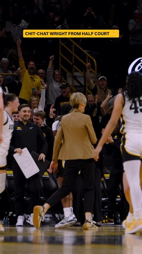 Iowa’s Chit-Chat Wright beats the buzzer from half court 🤯🔥 | Big Ten Network