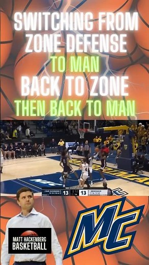 Zone Defense | Tandem 2-3 Zone | Merrimack College | Joey Gallo #basketball #hoops #bball #ncaa