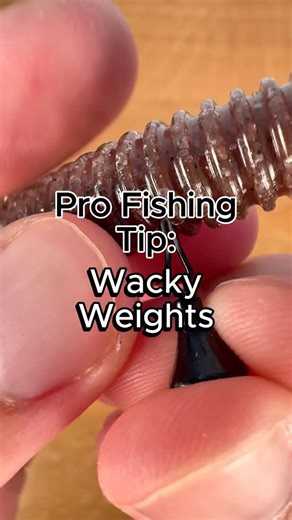 Juran Adventures | Using wacky worm weights to add weight to your wacky worm to increase the fall rate. #fishing #bassfishing #wackyworm #wackyrig | Instagram