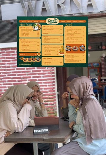“Finally! 🎉 Cafe Warna 2026 is officially OPEN! Udah siap cobain menu-menu Cafe Warna yang super lezat, ramah di kantong, dan pastinya ngenyangin? ☕🍽️ Gas ajak bestie kamu dan makan bareng di Cafe Warna 🤩” 📍Temukan kami di: Gedung B10, Fakultas Teknik Universitas Negeri Malang(UM) Instagram: @cafewarnaum23_ Tiktok: @cafewarnaum23_ #CafeWarna2026 #universitasnegerimalang #kulinermalang #cafemalangmurah #ExploreCafe