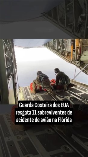 Guarda Costeira dos EUA resgata 11 sobreviventes no mar após acidente de avião na Flórida