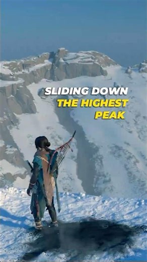 Sliding From Top of Mount Yotei to Reach Altar of Reflection #ghostofyotei #ps5pro #gaming #gameplay