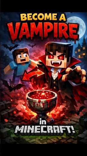 This Mod Lets You Become vampire in Minecraft #shorts #minecraft #horrormods #horror #minecraftmods