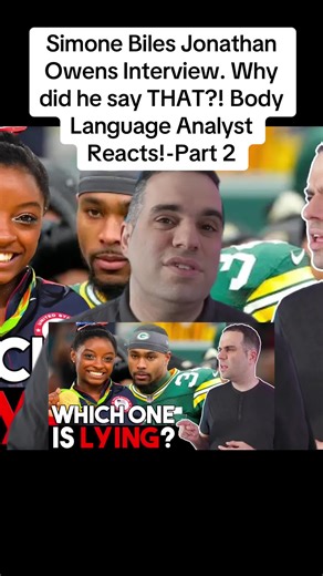 Simone Biles Jonathan Owens Interview. Why did he say THAT?! Body Language Analyst Reacts!-Part 2#news #bodylanguage #viral