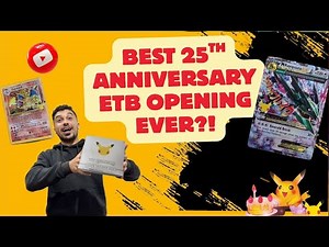 "Best 25th Anniversary ETB Opening Ever?! 🎉 Pokémon TCG Celebrations"
