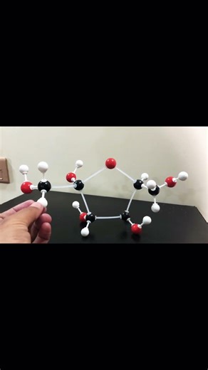 Structure Model of Fructose #cyclicfructosemodel #modelfructose #trendingvideo #shorts #Glucose