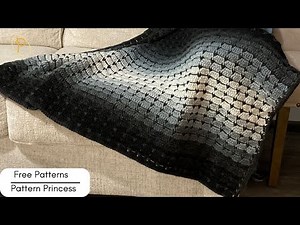 A beautiful textured blanket with a soft color fade: Tiny Hearts Throw Blanket Midnight Moonlight