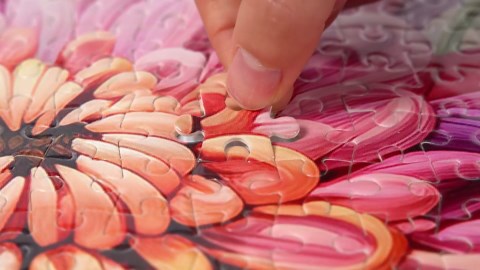 Jigsaw Puzzles for Adults 1000 Pieces Flowers Intricate Patterns Puzzle Interlock Perfectly Letter on Back No Dust Home Decor Birthday Party Toy for Men Women Elders Seniors(27.5x19.7in)