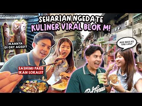 HUNTING KULINER VIRAL BLOK M BARENG GRACIA! SASHIMI, MATCHA, SALTBREAD, DLL!