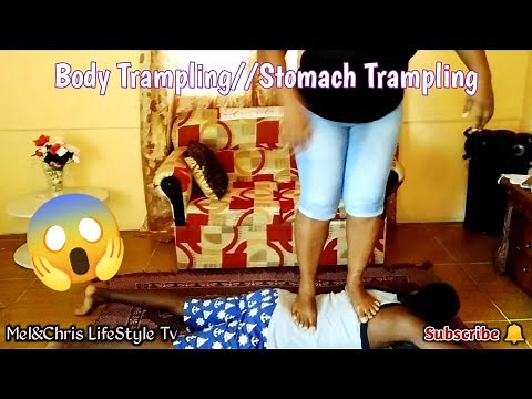 Body Trampling//Stomach Trampling Epic challenge