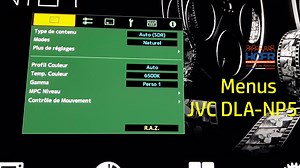 Vidéo HCFR : JVC DLA-NP5, vidéoprojecteur lampe 4K – Menus - HCFR Forum & Magazine