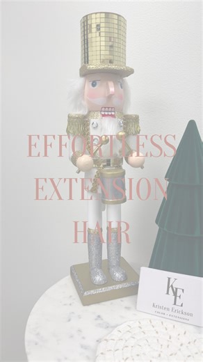 Kristen | St. Cloud MN Stylist & Luxury Extensions Artist on Instagram: "I’ve been doing hair for over a decade and this is still one of my favorite ways to style hair with extensions. No damage. No stress. Just effortless hair that lasts. Save this for your next wash day. #minnesotacolorist #hairextensionsminnesota #busywomanhair #holidayhairstyles"