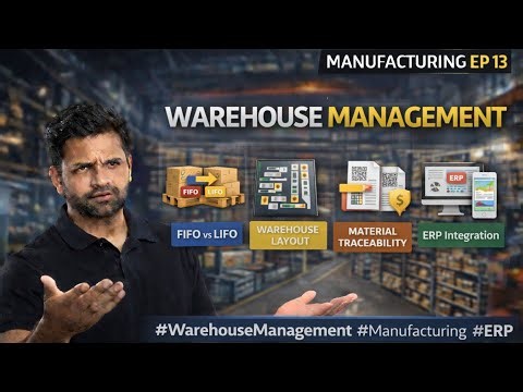 Warehouse Management Explained | FIFO vs LIFO, Layout Planning, Traceability & ERP