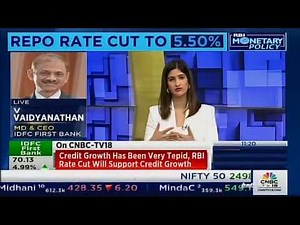 Mr. V. Vaidyanathan, MD & CEO, IDFC FIRST Bank on RBI Policy announcement with CNBC TV18