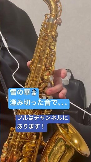 雪の華/中島美嘉 【サビ】アルトサックスで吹きました！
