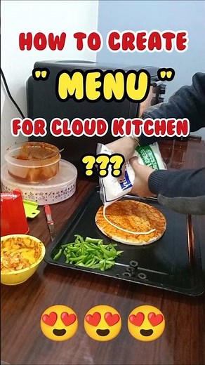 How To Create "MENU" For Cloud Kitchen??❤️😍#shorts #cloudkitchen #viralvideo #zomato #food #trending