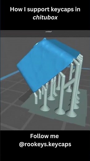 #10 How to support keycaps chitubox #shorts #3dprintingnerd #customkeycaps