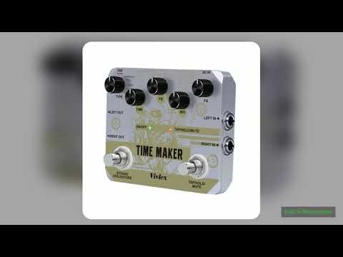 VIVLEX Ultimate Time Maker Dual Foot Switch MultiBox 11 Types Delay Tape Effects Pedal Tap Tempo