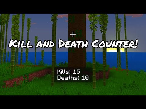 How to Make a Kill and Death Counter! / Minecraft Bedrock Command Block Tutorial