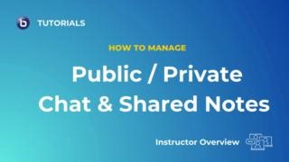 🚀Watch our quick tutorial and master BigBlueButton's public chat and shared notes engagement tools: 👉 Real-Time Public Chat Interactions: Instantly recognize when students engage with you. 👉 Public and Private Chat Control: Learn about the 'lock' settings for seamless moderation. 👉 Shared Notes Collaboration: Stay notified with every update made to shared notes during class. 🚀 Don't miss out on maximizing class participation. 🎓 Catch the full Instructor overview, visit https://bigbluebutto