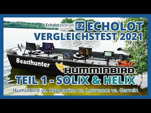 Echolot Vergleichstest 2021 - Teil 1 - Humminbird SOLIX & HELIX