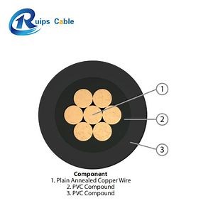 [Hot Item] PPS Cu / PVC / PVC (UN SOLO NÚCLEO) Cable aislado de PVC, revestido de PVC, 600/1000V, IEC60502-1