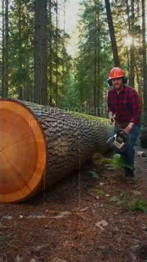 Giant Fallen Tree Transformation 🌲🪵 From Log to Shelter in Minutes | Survival Build