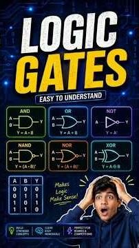 Logic Gates Made Easy 🔥 | Digital Electronics in 1 Minute #NEET2027 #neetpreparation