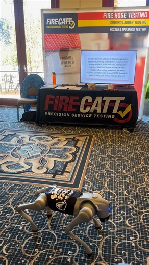FireCatt had a visitor drop by our booth at the Colorado Fire Leadership Conference 2025! | Fire Catt | Facebook