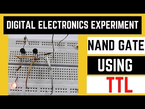 Nand gate TTL | Explain a TTL nand gate and its operation | TTL nand gate circuit