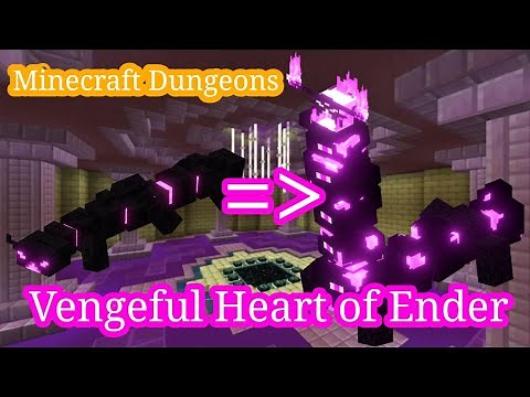 Animations the Vengeful (Broken) Heart of Ender (Minecraft Dungeons)...