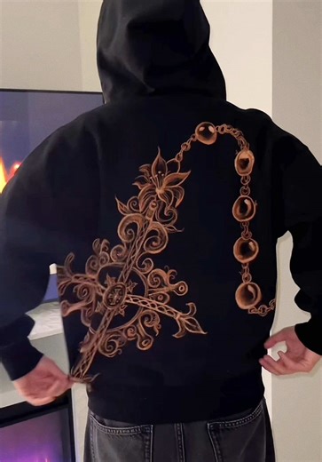 Creative Valentine's Gift: A Hand-Painted Bleached Hoodie