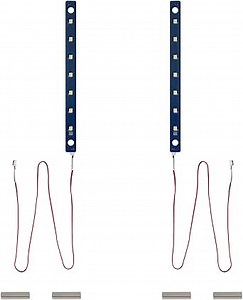 3D Printer Accessories 24V LED Light Board Kit(2Pcs) for Adventuer 5M/ 5M Pro: White Lamp Bead High Brightness Lighting Strip Replacement - Increased AD5M Chamber Illumination