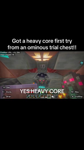 First Try Heavy Core Unlocked in Minecraft!
